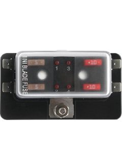 COLE HERSEE SD MINI LED FUSE HOLDER 4-WAY COL 880024BP