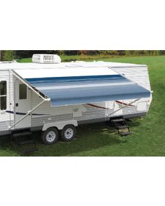 Carefree Fiesta Patio Awning 12' Black/Gray Black Weatherguard & Black Springs CFR-86128D8D