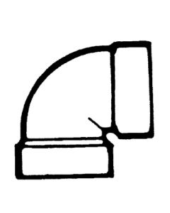 Lasalle Bristol 1/4 Bend Vent 1 1/2In ABS BLP 632201