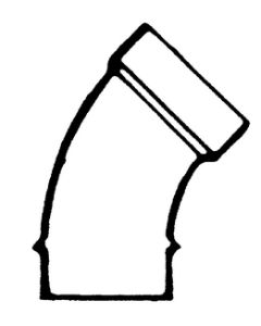 Lasalle Bristol 45 St Elbow 1 1/2In ABS BLP 632401