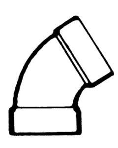 Lasalle Bristol 60 Elbow 1 1/2In ABS BLP 632601