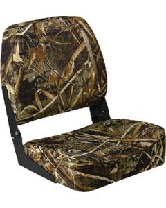 Wise Promotional Marine Grade Vinyl 16.25" D x 16" W x 18" H Low Back Boat Seat WIS-3312733