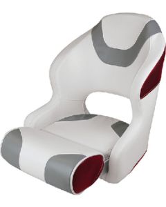 WISE SEATING BAJA BUCKET SEAT WHT GREY RED 3315-1774