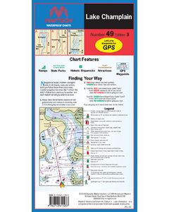 Maptech Waterproof Chart 49 Lake Champlain MAP WPC04903