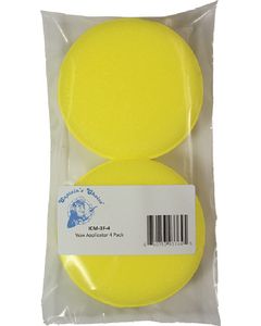Captains Choice Wax Applicator 4  Round 4-Bg CAP ICM3F4