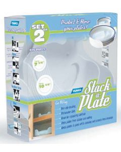 STACK-A-PLATE SET OF 2 WHITE CRV-43601