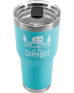 CAMCO RV TUMBLER COOL BLUE 30OZ CRV 53058