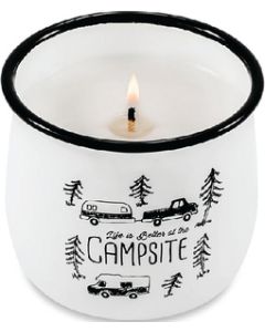 CAMCO RV CITRONELLA WHT/BLK RIM CANDLE CRV 53244