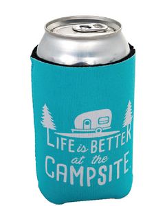 CAMCO RV CAN HOLDER TEAL/WHITE LOGO CRV 53249