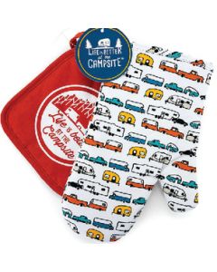 CAMCO RV RV OVEN MITT   RED POT HOLDER CRV 53259