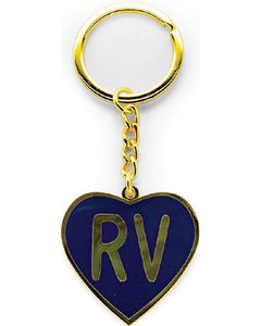 CAMCO RV KEYCHAIN NAVY RV HEART ENAMEL CRV 53288
