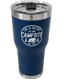 CAMCO RV TUMBLER NAVY 30OZ CRV 53324