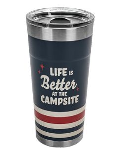 CAMCO RV TUMBLER DARK BLUE 20OZ CRV 53326