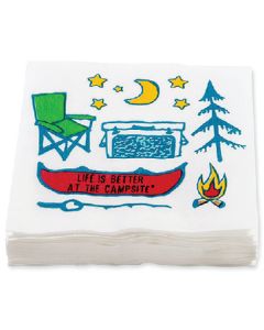 CAMCO RV PAPER NAPKINS CAMPSITE DESIGN CRV 53374