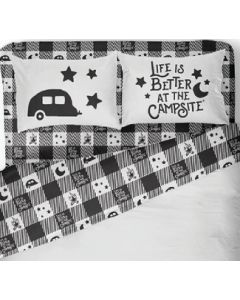 CAMCO RV BUFFALO BED SHEETS KING CRV 53474