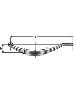 Trailer Parts Una039-3 Lvs Slip.Spring 1430# UCF 039