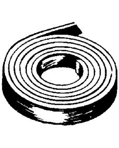 Foam Seal Inc (Novaflex) 2  Mylar Cap Tape Black Fsi Cbmc1870200030