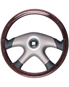 Uflex Steering Wheel-Mahogany 4-Spk UFX LAMPEDUSA