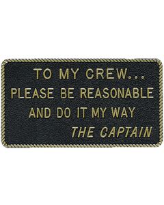 Bernard Engraving To My Crew BER FP011