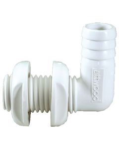 Attwood Marine Thru Hull 1-1/8In 90D White ATT 38791
