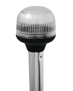 Attwood 2NM All-Round Anti Glare Fold-Down Lights with Black Composite Lightarmor Base & Aluminum Pole ATT-5350PA127