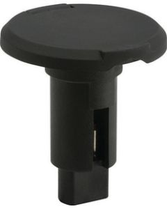 Attwood LightArmor Plug-In Base - Round Series 2-Pin Black ATT-910R2PB7