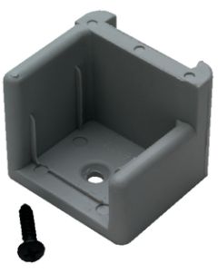 T-H Marine Door Stop Gray W/Ribs Left THM DS1LDP