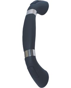 T-H Marine Molded Grab Handle with Stainless Accent Rings THM-GHB1GSS