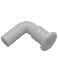 T-H Marine Thru Hull 1-1/8In 90D Hose Wht THM TH1292DP