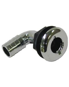 T-H Marine Thru Hull 1-1/2In 90D Chr Plat THM TH1590CPDP
