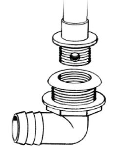 T-H Marine Livewell Drain 1 1/8 In Low Th THM TH1890T