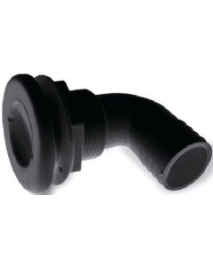 T-H Marine Thru Hull 3/4  90 Dg Black W/ THM TH7590SDP