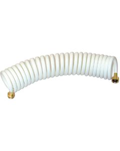 T-H Marine 25'Whte Wash Down Coiled Hose THM WDHBR25WBDP