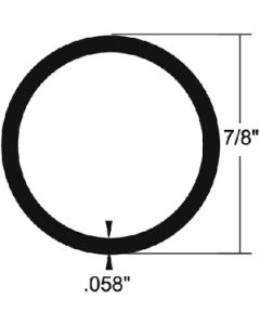 Taco Metals 3/4Inx6Ft Aluminum Tubing TAC A233458BLY61