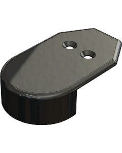 Taco Metals Rub Rail End Caps   2/Cd TAC F900002BKN1