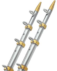 Taco Metals 18'Silver/Gold Tele Outrigger TAC OT0551VEL186