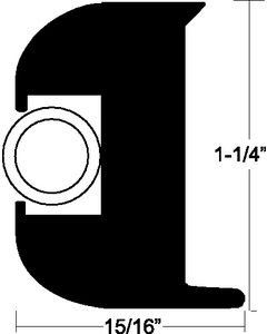 Taco Metals Rub Rail Kit Black 50Ft TAC V113447BBK502