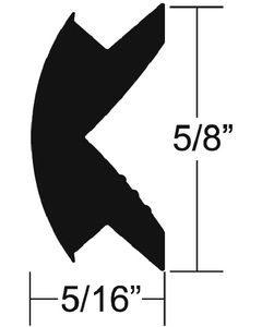 Taco Metals Flex Insert 5/8Inx250Ft Black TAC V120342BKA250