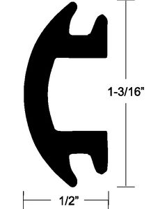 Taco Metals Insert  Vinyl  50Ft/Coil TAC V124144BKA501