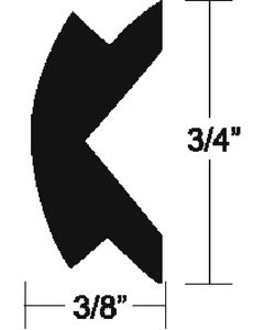 Taco Metals Flex Insert 3/4Inx50Ft Black TAC V124155BKA501