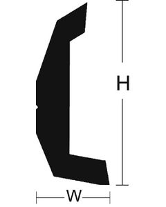Taco Metals 1-7/8In Black 20' Rigid Rr TAC V213670BKA20D