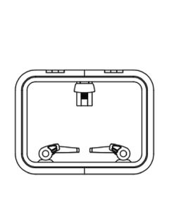 Lewmar 39930030 Low Profile Size 30 Rectangular Self Supporting Hatch LEW-39930030
