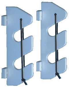 Teak Isle 2 Rod Holder W/Bunji&Brkt Wht TIM 25707