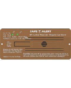 MTI Industries 12V 35 Series Safe-T-Alert Flush Mount RV Dual Carbon Monoxide/Propane Alarm Brown MTI-35742BR