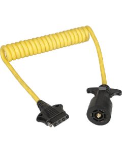 Wesbar Coiled Adapter-7Way To 5Way 4' WES 787195
