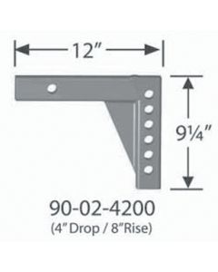 Progress Hi-Lo Adjustable Shank 4Indrop8Inrise PMI 90024200