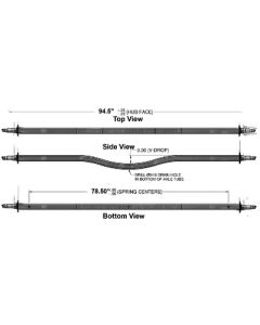 AXLE 3500LB V BEND