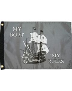 Taylor Flag 12X18 My Boat My Rules TAY 1613