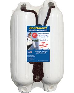 Taylor Made Boat Fender Wht W/Blk Rope  1P TAY 310162P