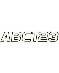 Hardline Products Series 700 Reg Kit Wht/Blk HRD WHBLK700